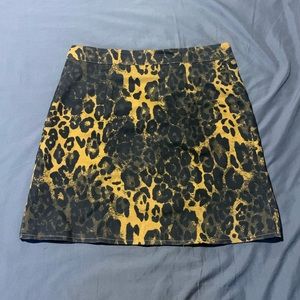 Leopard print skirt